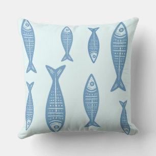 Coussin Anouke Poisson Côtiers / Fjord Bleu