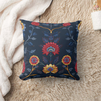 Coussin Antique coloré Indien Floral Motif Motif