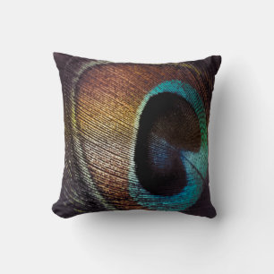 Coussin Antique Hues Peacock Feather Eye