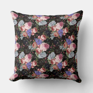 Coussin Antique Nostalgale Redouté Roses et Lilacs