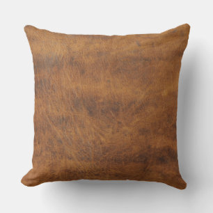 Coussin Antique Tan Cuir Imprimer Cushion Texture Motif