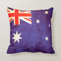 Coussin antiqued par drapeau australien