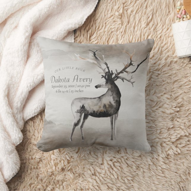 Coussin Antlers rustiques | Ethereal Woodland Boy Baby Sta (Couverture)
