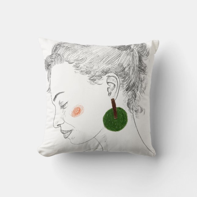 Coussin Aperçu de l'esquisse (Recto)