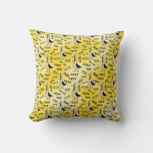 Coussin Appel de maman Jeu d'oreiller 16"x16" (Recto)