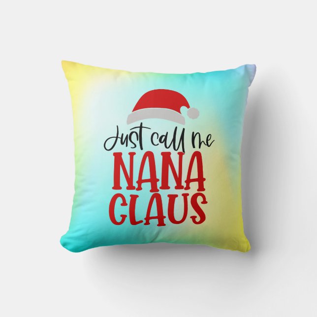 Coussin Appelle-Moi Nana Claus-56768 (Recto)