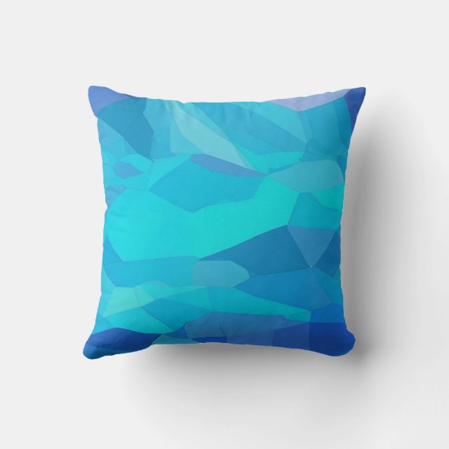 Coussin Aqua Blue Shades (Verso)