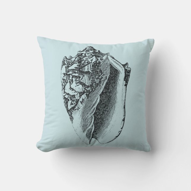 Coussin Aqua Conch Shell (Recto)