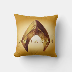 Coussin Aquaman   Logo Golden Aquaman