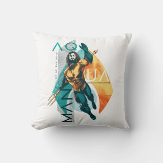 Coussin Aquaman | Modernist Aquaman Collage