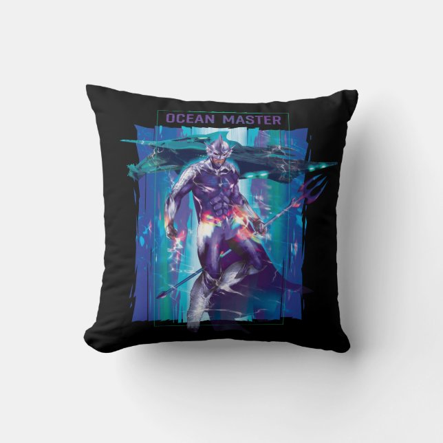 Coussin Aquaman | Ocean Master King Orm Refractionné Graph (Recto)