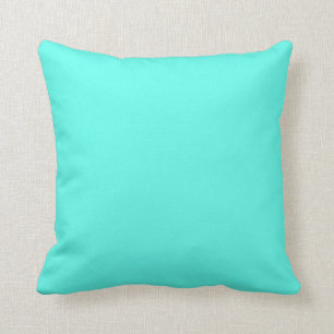 Coussin Aquamarine (couleur solide)