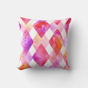 Coussin Aquarelle Abstraite : Peint À La Main Sans Couleur
