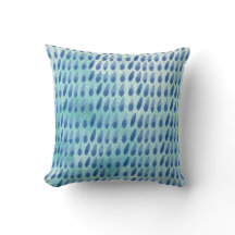 Aquarelle bleue de gouttes de pluie de carreau