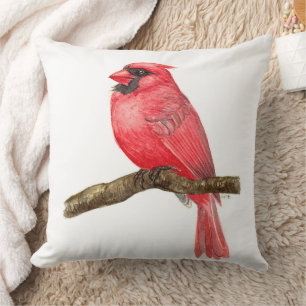 Coussin Aquarelle cardinale