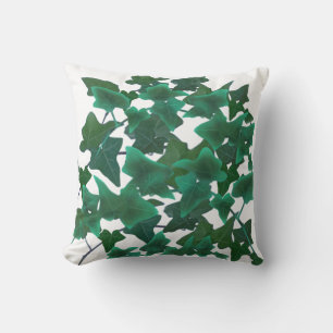 Coussin Aquarelle classique et élégante Vert anglais Ivy