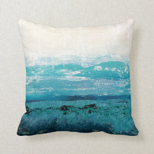 Coussin Aquarelle de bleu de saphir