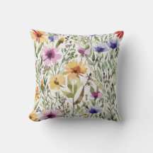 Aquarelle Fleur sauvage décorative