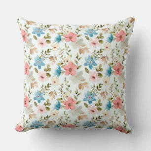 Coussin Aquarelle Fleur sauvage motif floral-67676