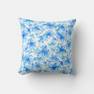 Coussin Aquarelle Floral Chintz Motif mignon