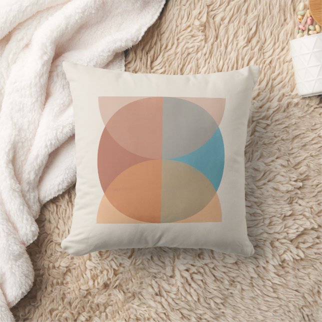 Coussin Aquarelle géométrique Abstraite moderne (Couverture)