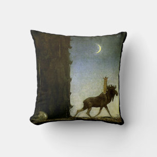 Coussin Aquarelle « Leap the Elk » de John Bauer