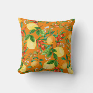 Coussin Aquarelle mélangée Feuille  Motif