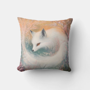 Coussin Aquarelle Mystic Bloom Spring Fox