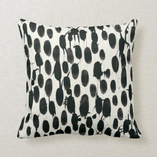 Coussin Aquarelle noire invariable d'I  