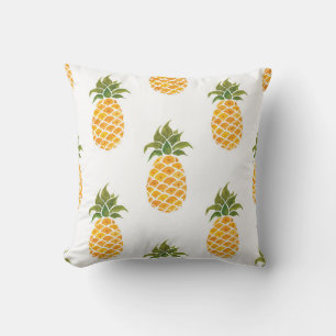 Coussin Aquarelle peinte à la main avec des fruits exotiqu
