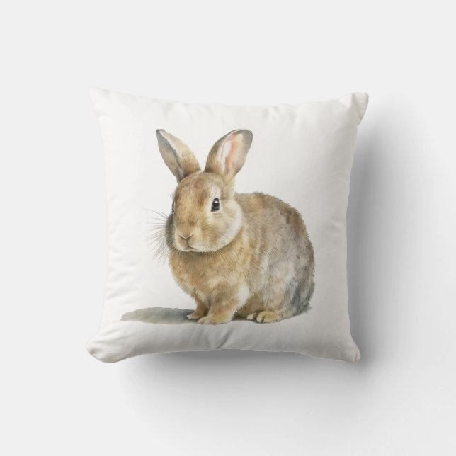 Coussin Aquarelle Rabbit (Recto)