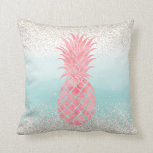 Coussin Aquarelle rose de Fille Ananas
