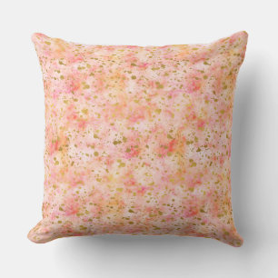 Coussin Aquarelle rose Fille