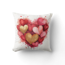 Aquarelle Saint-Valentin Coeur