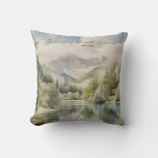 Coussin Aquarelle sérénité "La poésie de la terre"