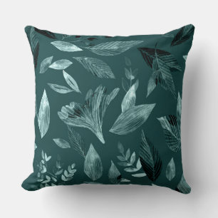 Coussin Aquarelle tombée feuilles 10