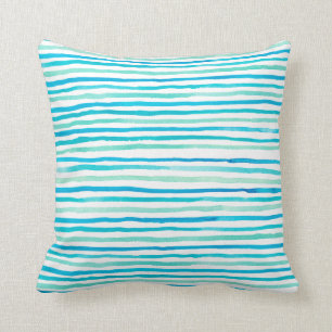 Coussin Aquarelle turquoise de la plage