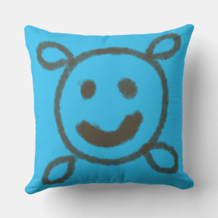 Coussin Aquarelle verte simple abstrait ajouter le logo te