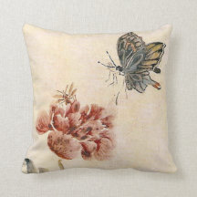Aquarelle vintage d'abeille, de papillon et de