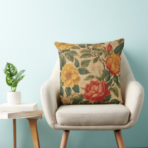 Coussin Aquarelle Vintage Floral Collection moderne