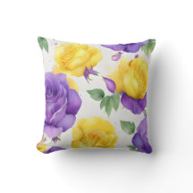 Aquarelle violet rose jaune