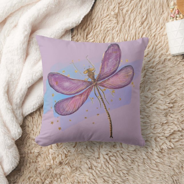 Coussin Aquarelle violette (Couverture)