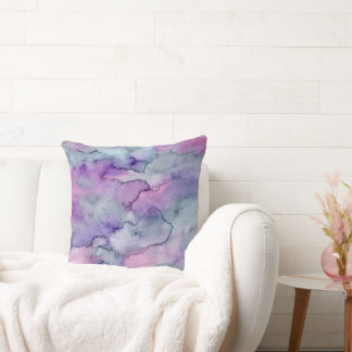 Coussin Aquarelle violette