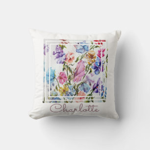 Coussin Aquarelle Whimsical Chic