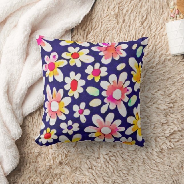 Coussin Aquarelle Whimsical floral (Couverture)