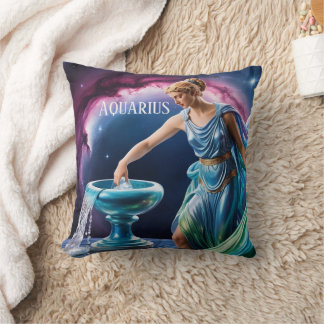 Coussin Aquarius Zodiac Astrologie Déesse