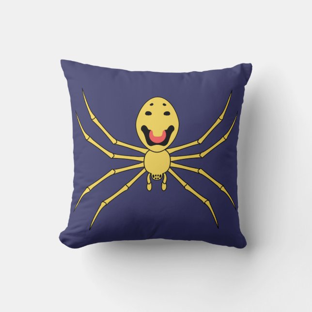 Coussin Araignée heureuse de visage de grallator de (Recto)