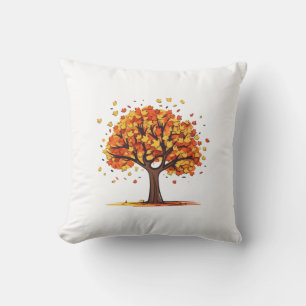 Coussin Arbre à automne doré