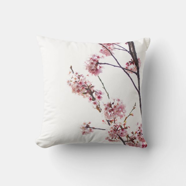 Coussin Arbre à cerisiers en fleurs (Recto)