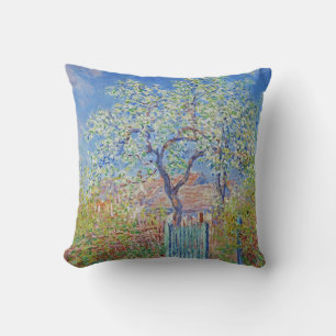 Coussin Arbre à poires en fleurs - Claude Monet